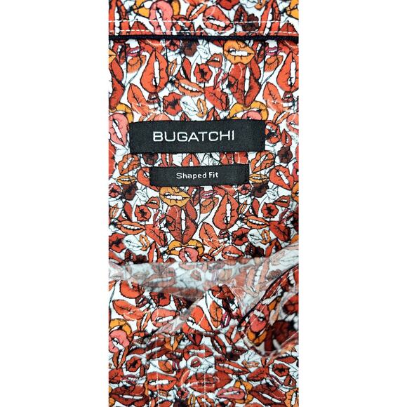 Bugatchi mens shaped fit "lips" button down No size - Picture 3 of 4